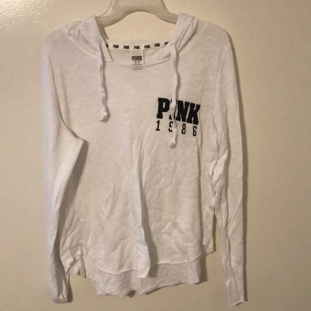 PINK white hoodie